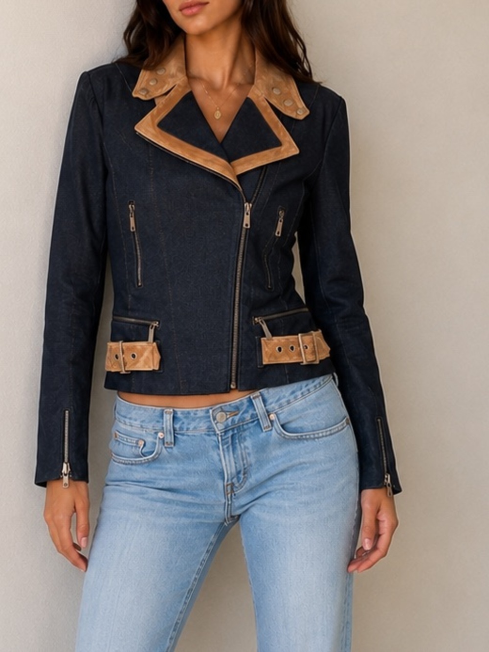Betty Barclay Collection Moto Jacket – Size 38 (US 8) NWT